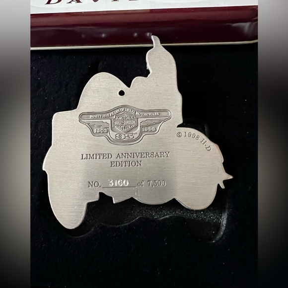 Harley Davidson 95th Anniversary Christmas ornament. - Picture 2 of 5